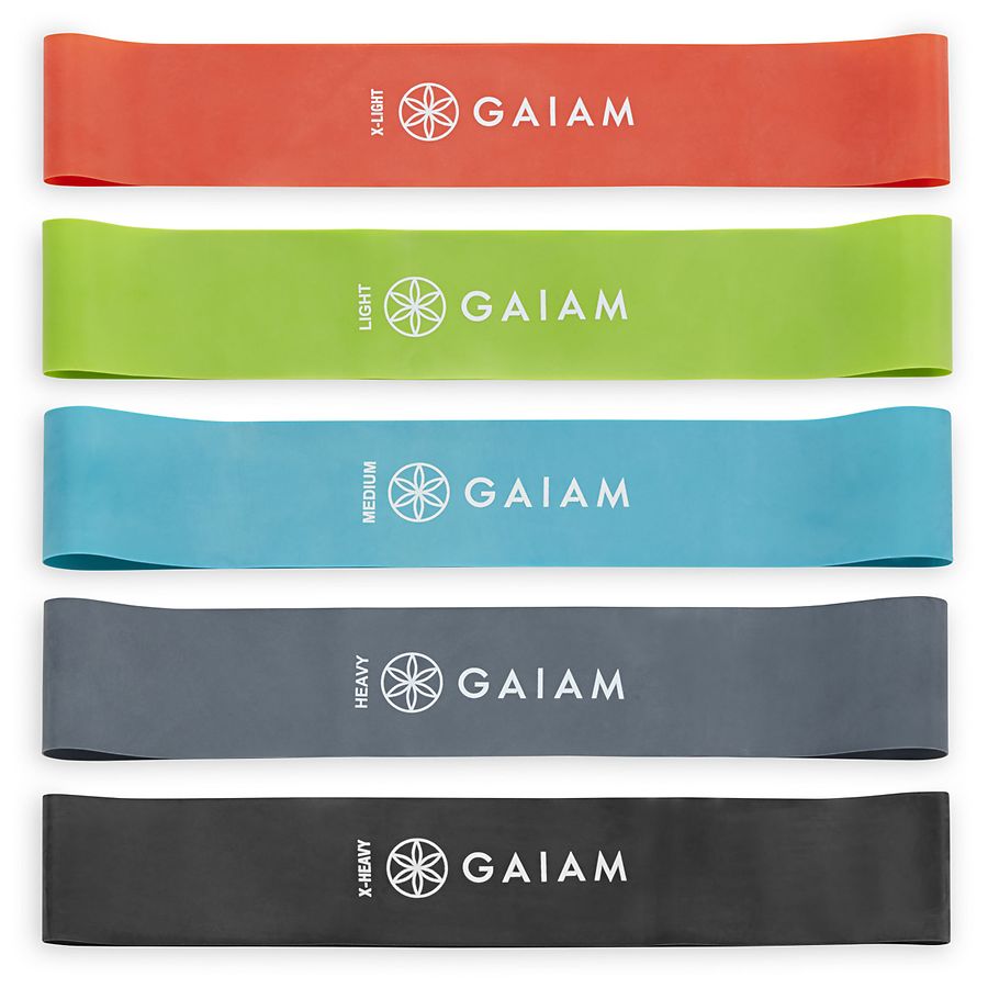 5-Pack Gaiam Mini Exercise Resistance Loop Bands $3.79, Home Gym Kit $10 & More at Walgreens w/ Free Store Pickup or Free S&H on $35+