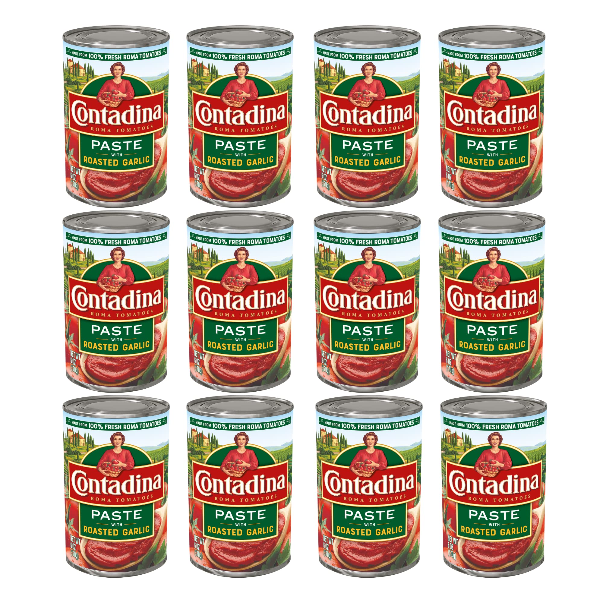 12-Pack 6-Oz Contadina Tomato Paste with Roasted Garlic $7.80 ($0.65/ea) w/ S&S + Free S&H w/ Prime or $25+