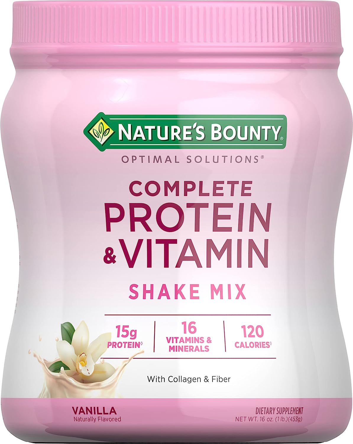 1-Lb Nature's Bounty Complete Protein & Vitamin Shake Mix: Vanilla or Chocolate 2 for $19.70 ($9.85 each) w/ S&S + Free Shipping w/ Prime or $25+