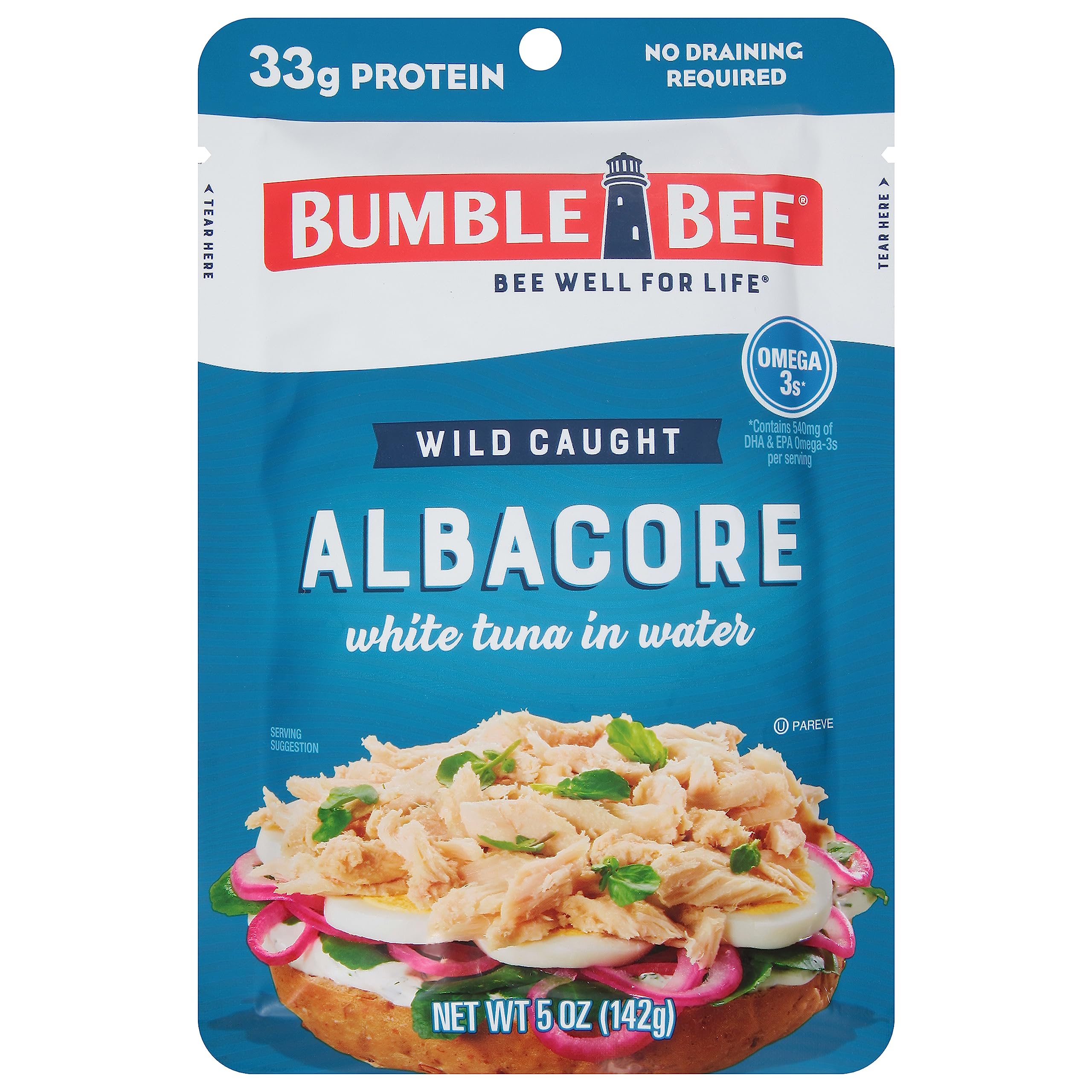 12-Pack 5-Oz BUMBLE BEE Premium Albacore Tuna In Water $25.45 w/ S&S + Free Shipping