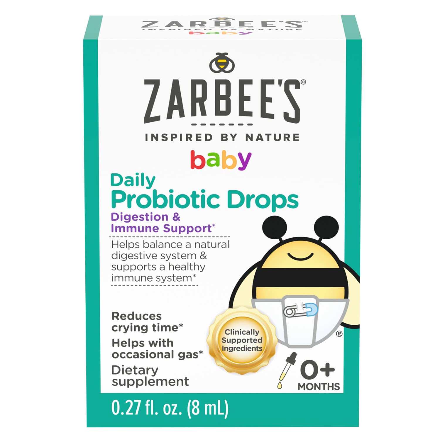 0.27-Oz Zarbee's Baby Probiotic Drops for Newborn Infants & Up $10.25 w/ S&S + Free Shipping w/ Prime or on $35+