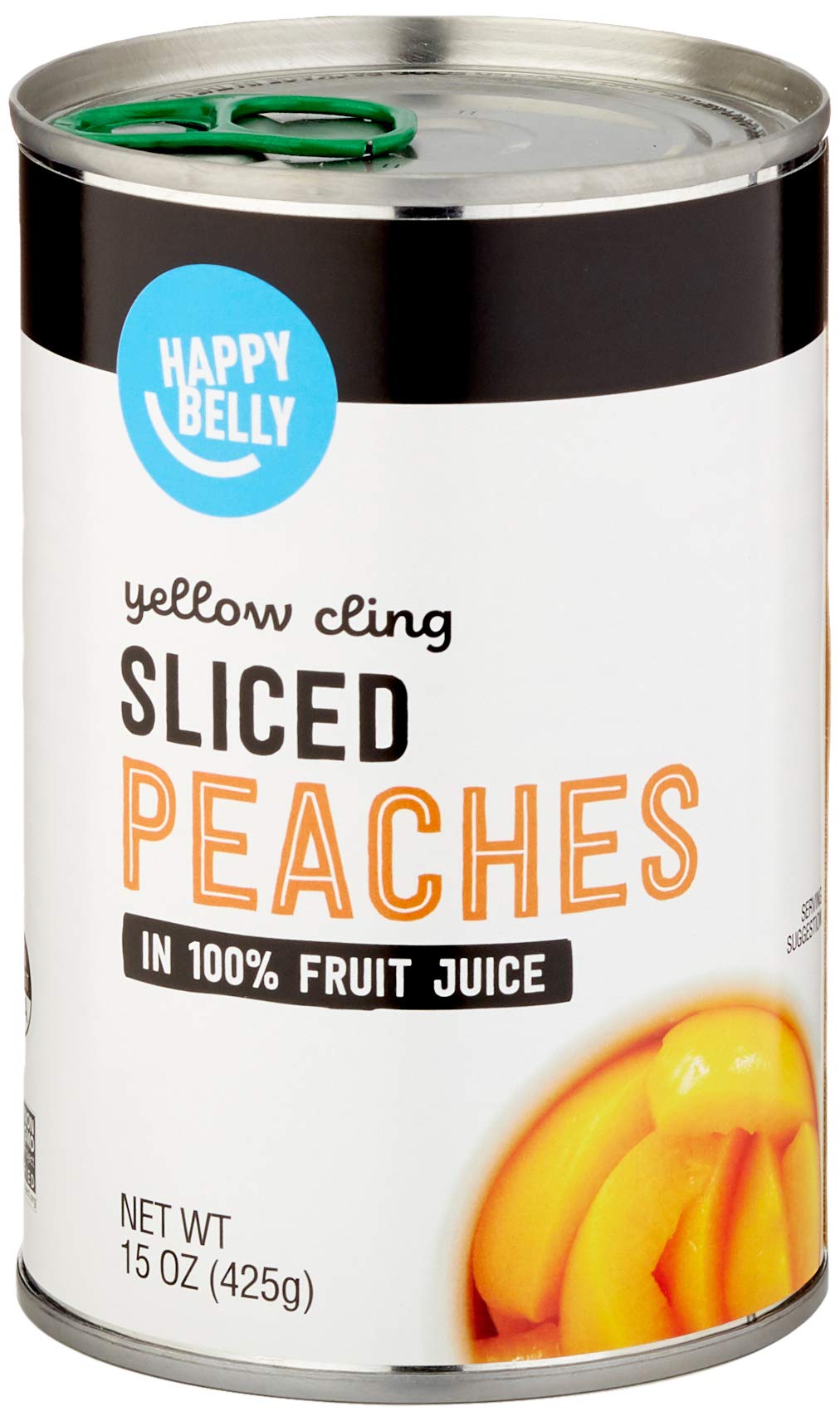 15 oz happy belly yellow cling sliced peaches in fruit juice 1 49
