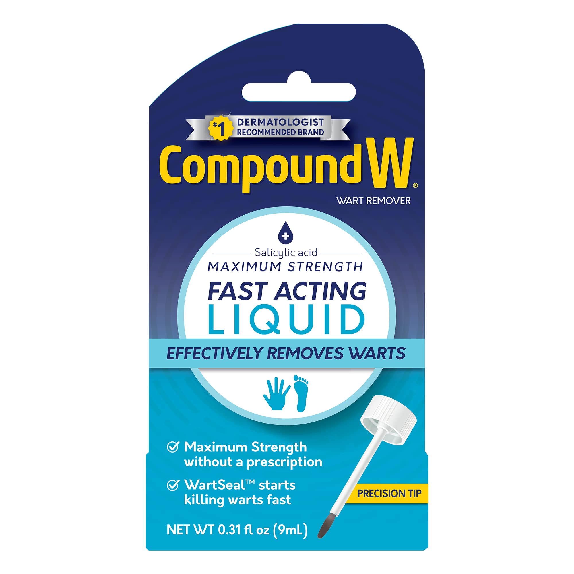0.31-Oz Compound W Maximum Strength Fast Acting Liquid Wart Remover $1.95 + Free Shipping w/ Prime or on $35+