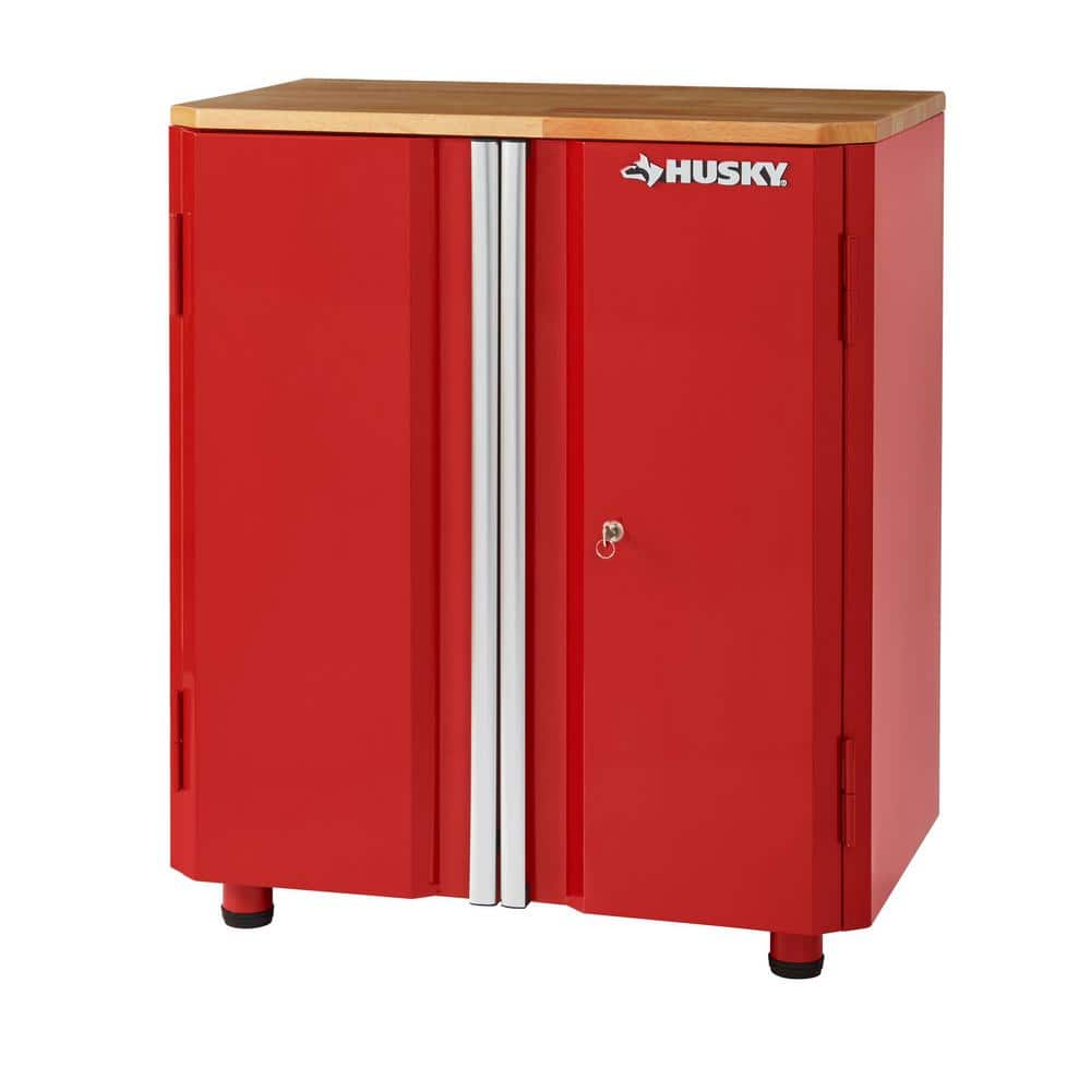 Husky 33" Ready-to-Assemble 24-Gauge Steel 2-Door Garage Base Cabinet (Red) $130.50 + Free Shipping
