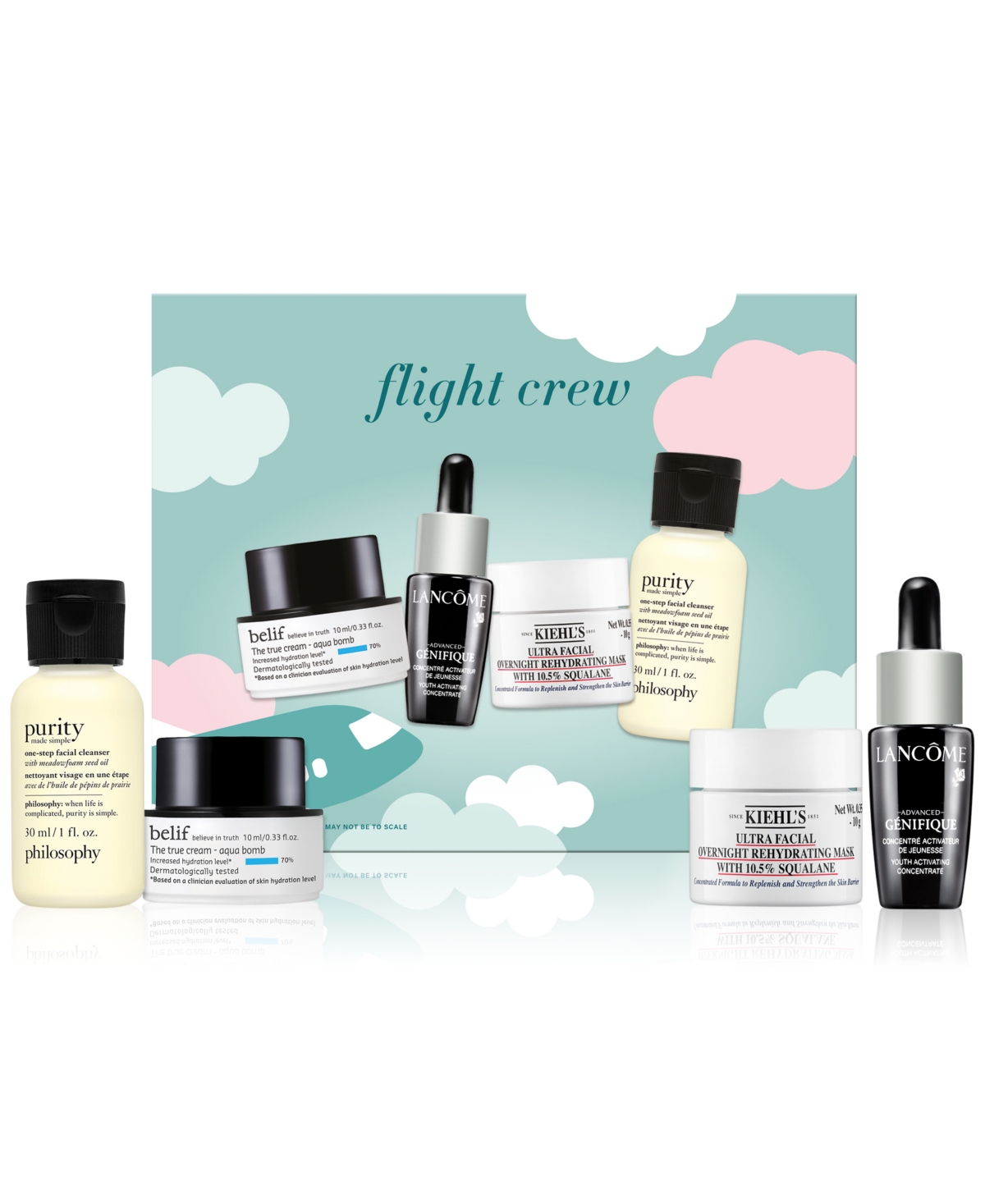 Created for Macy's Beauty Kits: 4-Piece Flight Crew Travel Set $9 & More + Free Store Pickup