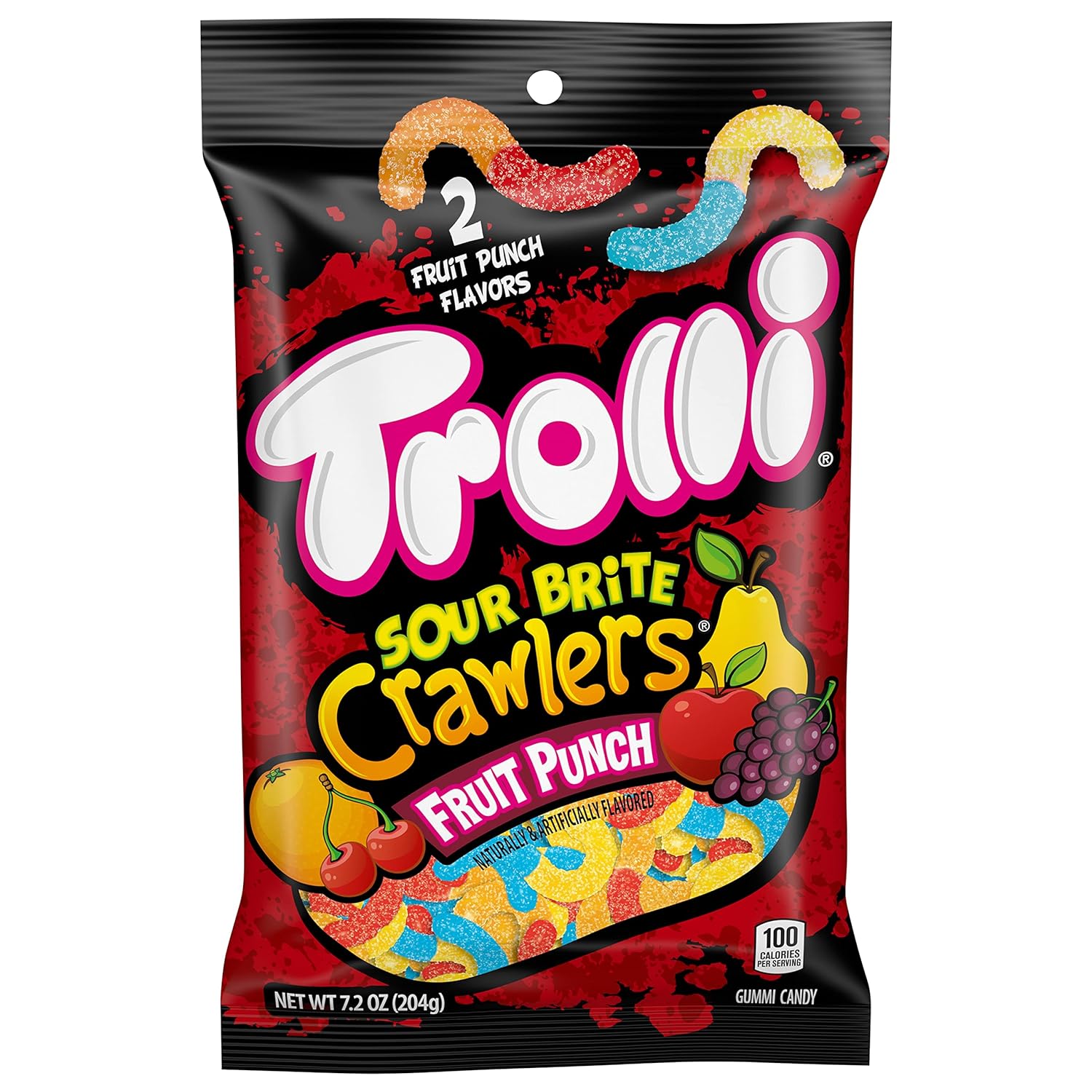 7.2-Oz Trolli Sour Brite Crawlers (Fruit Punch) $1 + Free Shipping w/ Prime or $35+