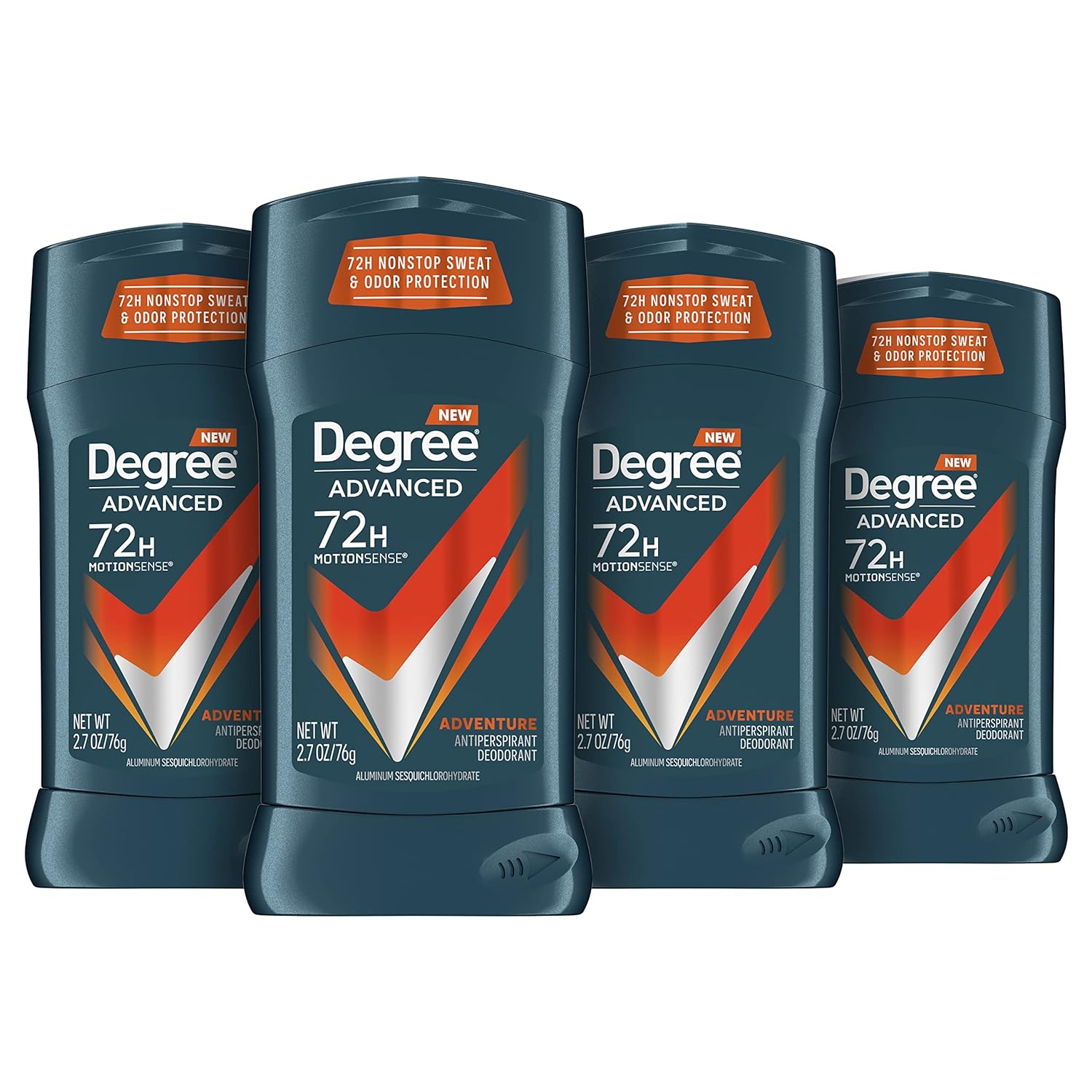 4-Pack 2.7oz Degree Men 72-Hour Antiperspirant Deodorant (Adventure) $9.85 w/ S&S + Free S&H w/ Prime or $35+