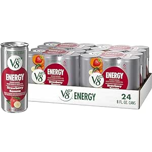 24-Count 8-Oz V8 +ENERGY Strawberry Banana Energy Drink $13.10 w/ S&S + Free Shipping w/ Prime or on $35+