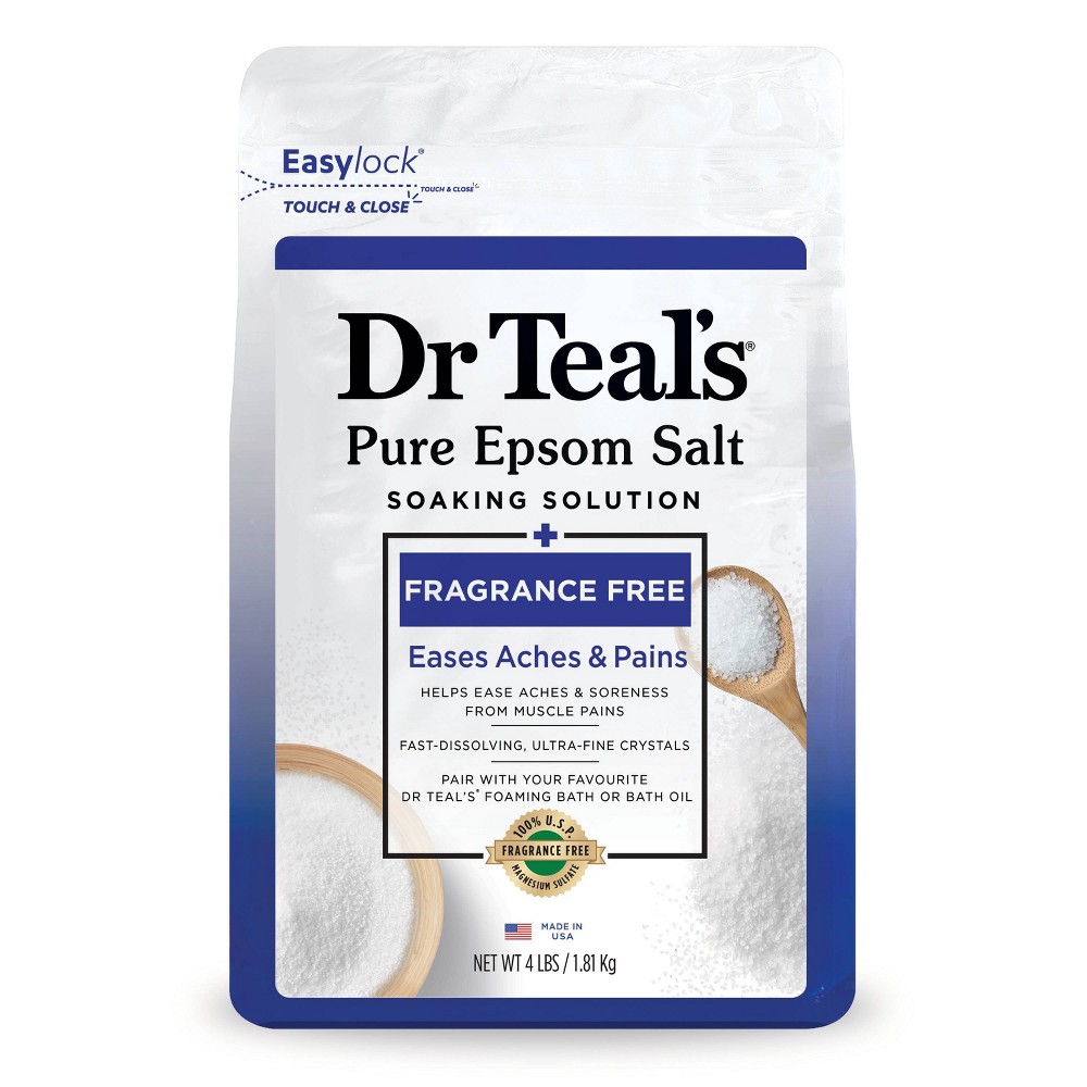 4-Lb Dr Teal's Unscented Pure Epsom Bath Salt: 3 Bags + $5 Target Gift Card $15 + Free Store Pickup or Free S&H on $35+