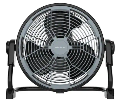 12" Hampton Bay Rechargeable DC HV Floor Fan (Black/Gray) $41 & More + Free Shipping