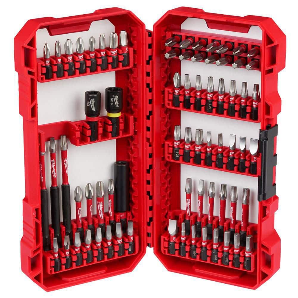 70-Piece Milwaukee SHOCKWAVE Impact Duty Alloy Steel Screw Driver Bit Set $40 + Free Shipping