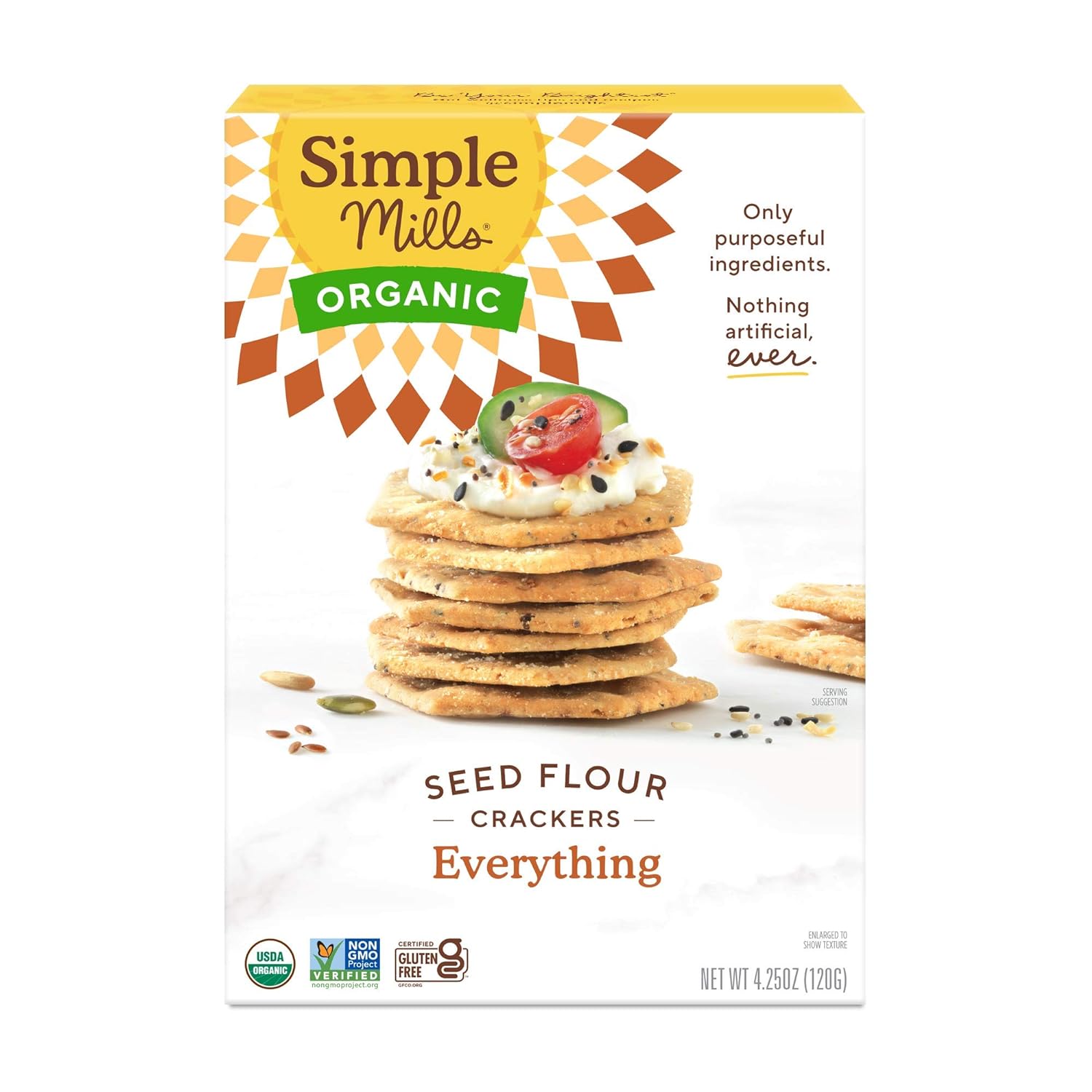 4.25-Oz Simple Mills Organic Seed Crackers (various) from $2 w/ Subscribe & Save & Free S&H w/ Prime or $35+