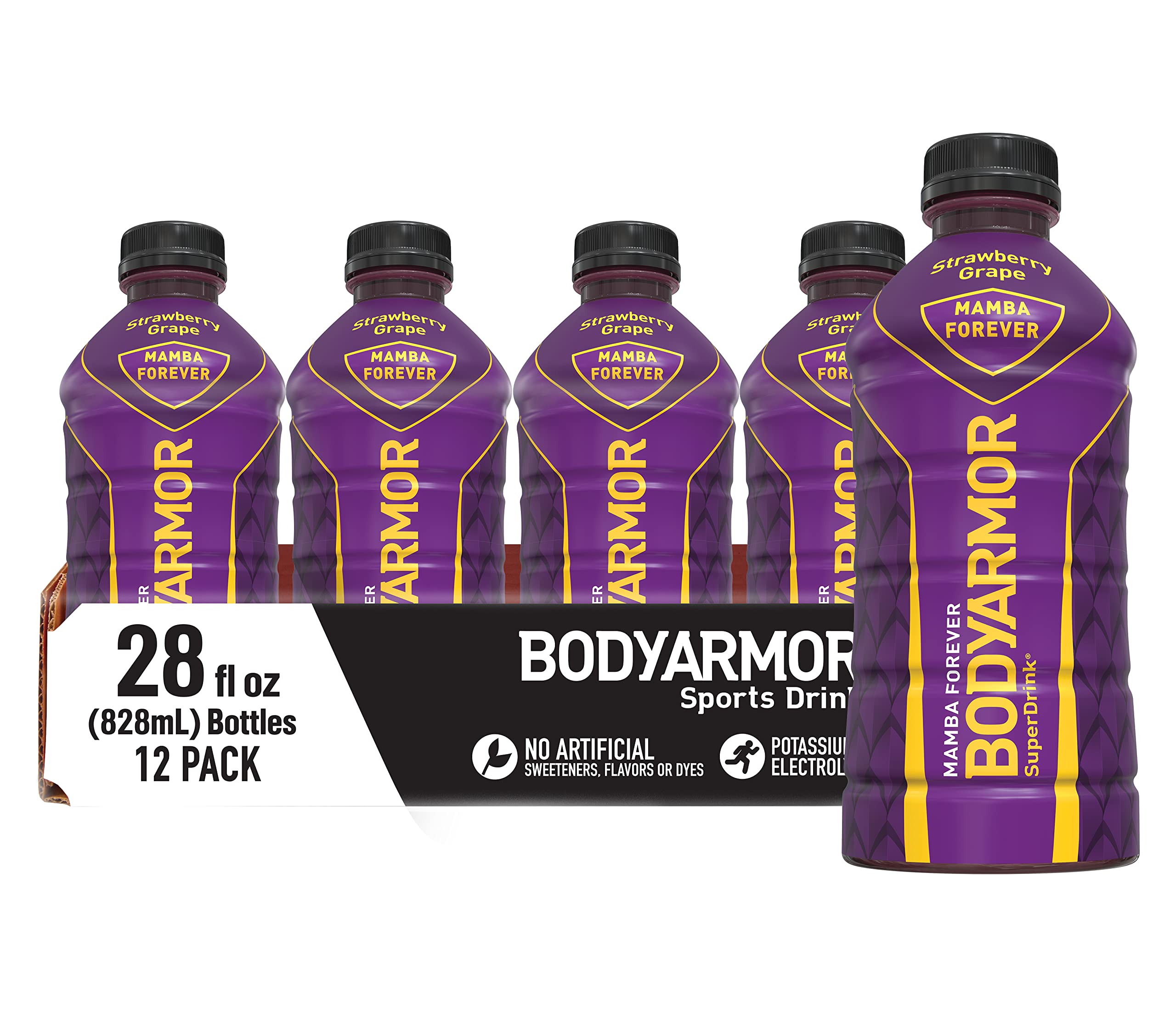 12Pack 28Oz BodyArmor Sports Drink Sports Beverage (Mamba Forever