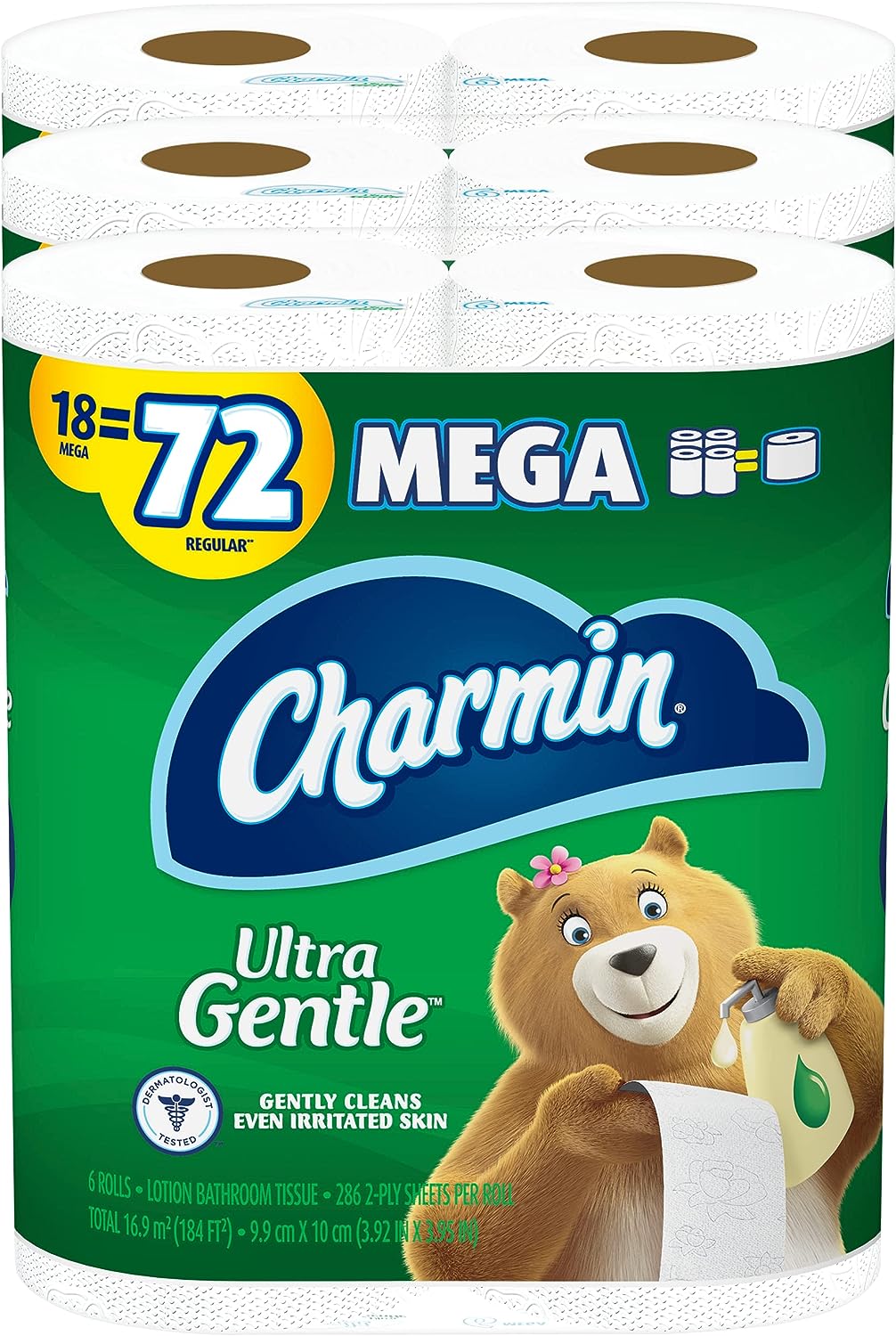 36-Count Charmin Mega Rolls Ultra Gentle Toilet Paper (=144 Rolls) + 4-Count Bounty Triple Paper Towels (=12 Rolls) = $38.90 + Free Shipping