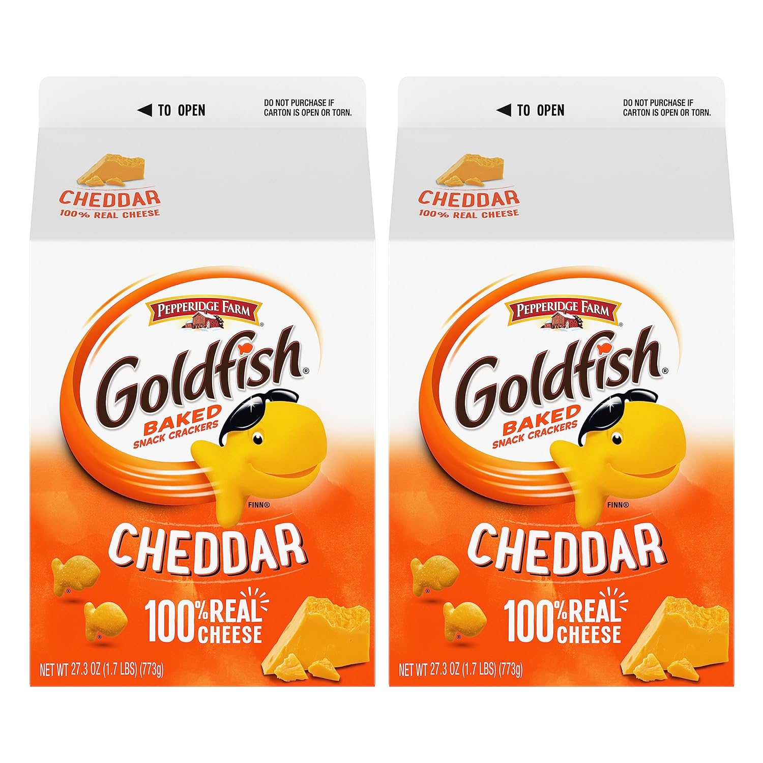 2-Pack 27.3-Oz Pepperidge Farm Goldfish Cheddar Crackers $9.70 w/ S&S + Free S&H w/ Prime or $35+
