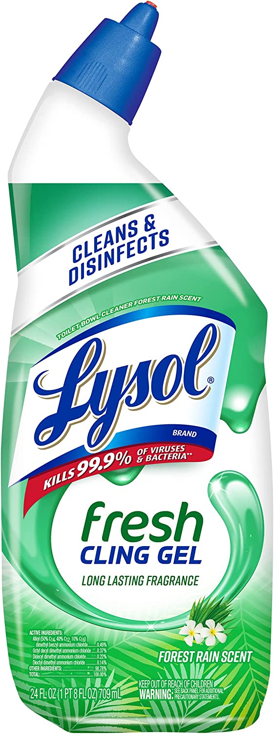 24-Oz Lysol Toilet Bowl Cleaner (Forest Rain) $1.82 w/ S&S + Free Shipping w/ Prime or $35+