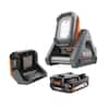 RIDGID 18V Cordless Flood Light Kit with Detachable Light with 2.0 Ah Lithium-Ion Battery and Charger $99 + Free Shipping
