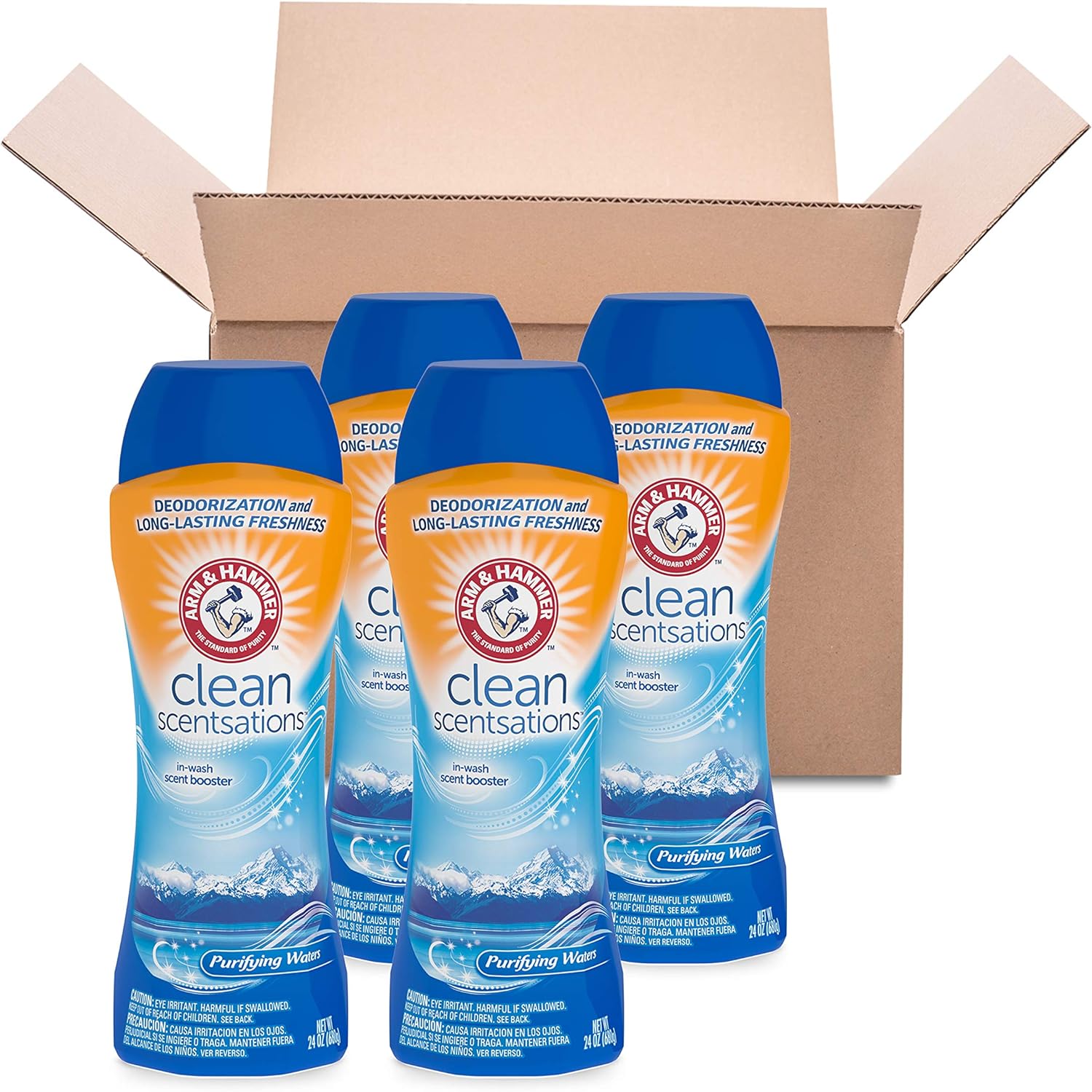 *BACK* 4-Pack 24-Oz Arm & Hammer Clean Scentsations In-Wash Scent Booster (Purifying Waters) $9.05 w/ S&S + Free Shipping w/ Prime or on orders over $35