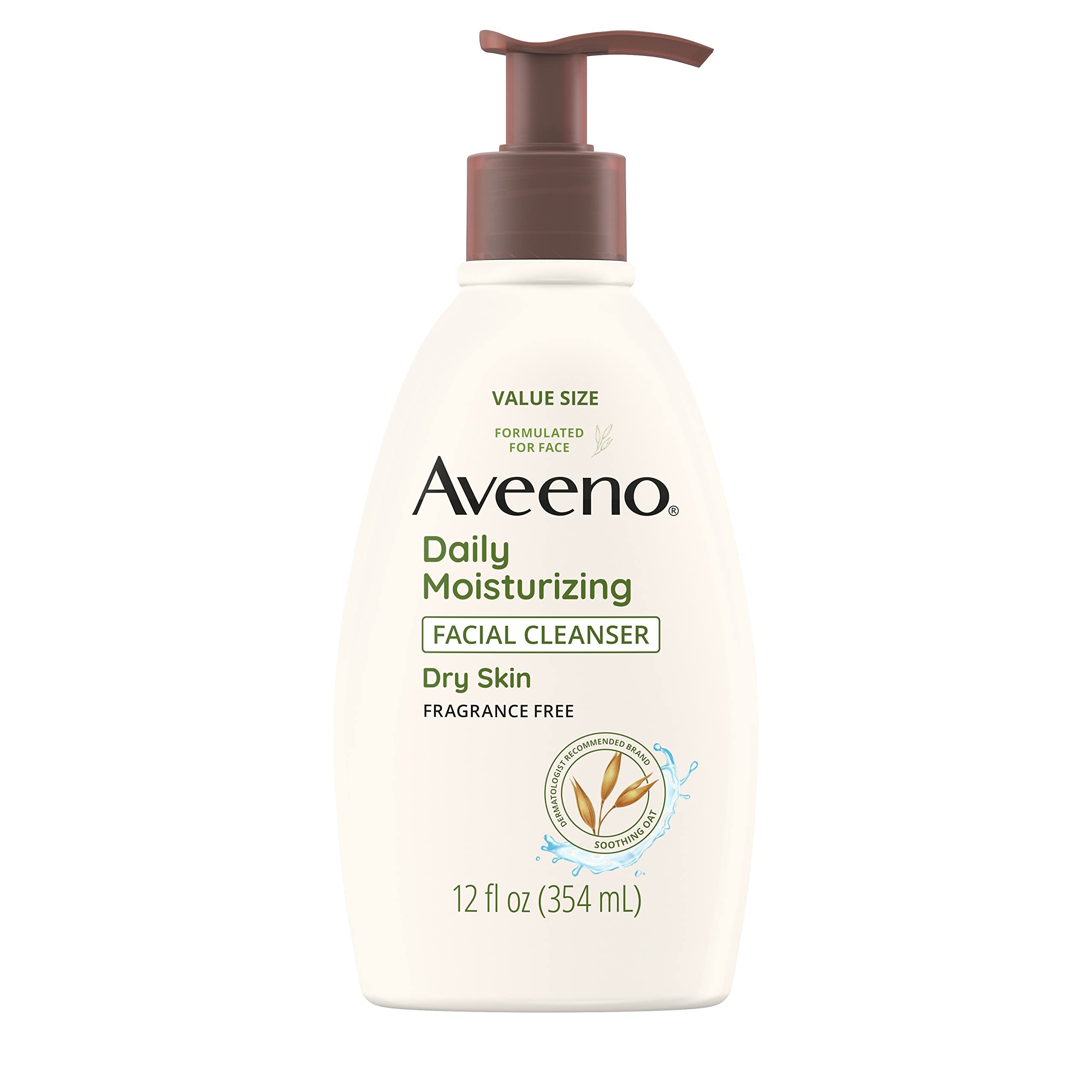 12-Oz Aveeno Daily Moisturizing Face Cleanser with Soothing Oat $5.20 w/ S&S & More + Free Shipping w/ Prime or on $35+