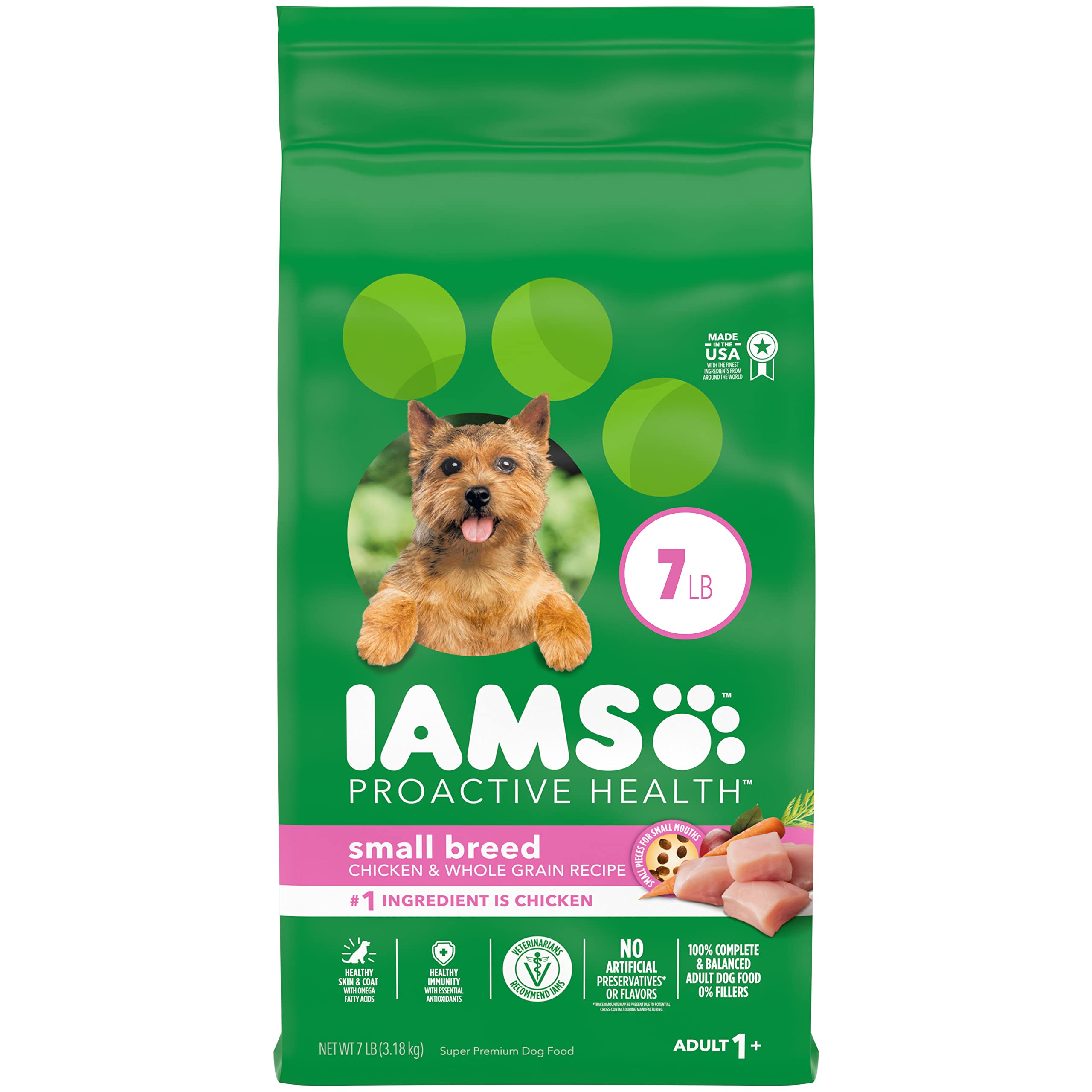 7-Lbs IAMS Small & Toy Breed Adult Dry Dog Food w/ Real Chicken $4.50 w/ S&S + Free Shipping w/ Prime or on $35+ (YMMV)