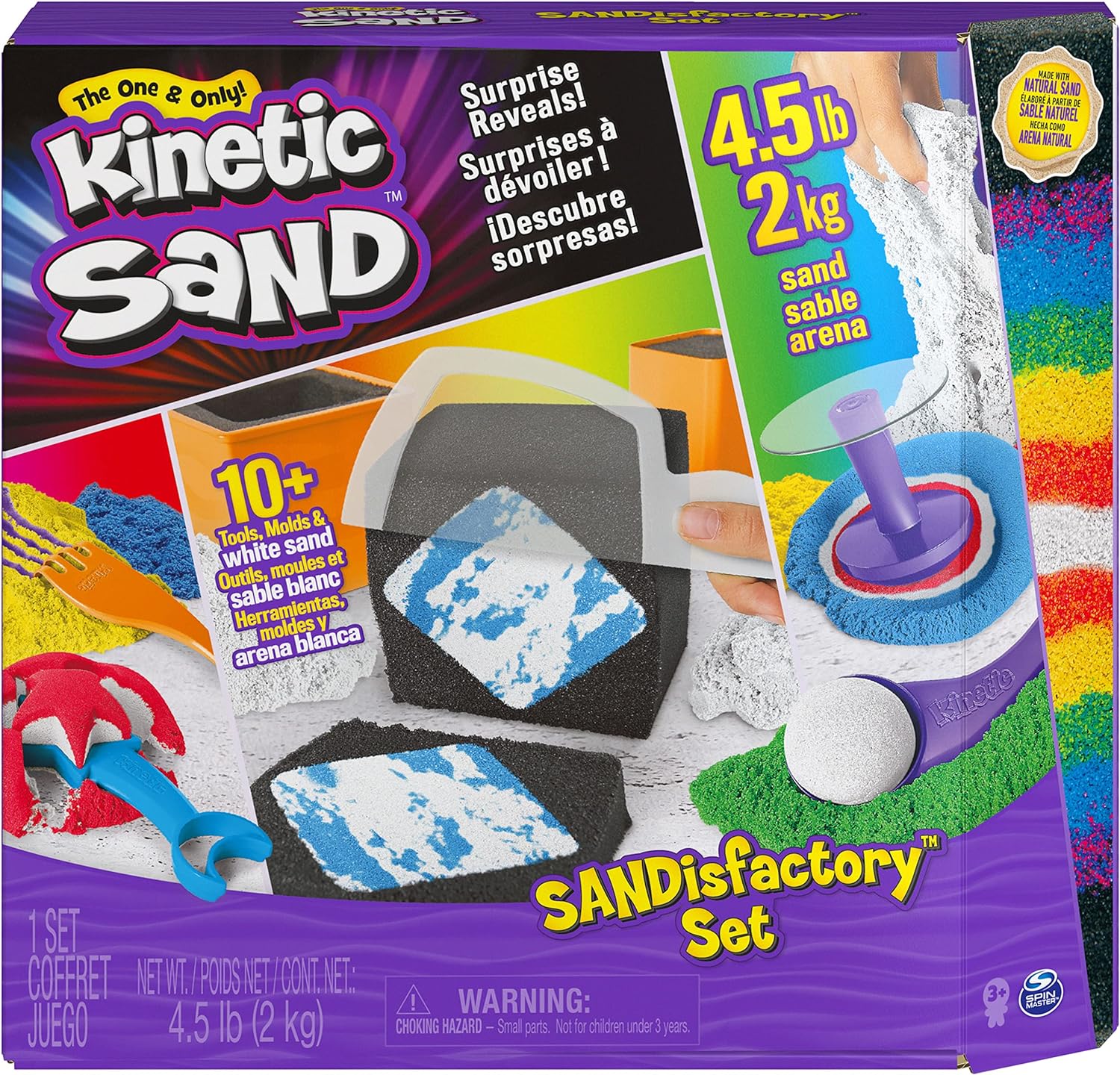 Kinetic Sand Sandisfactory Large Playset (w/ 4.5-Lbs of Sand & 10 Tools) $15 + Free Shipping