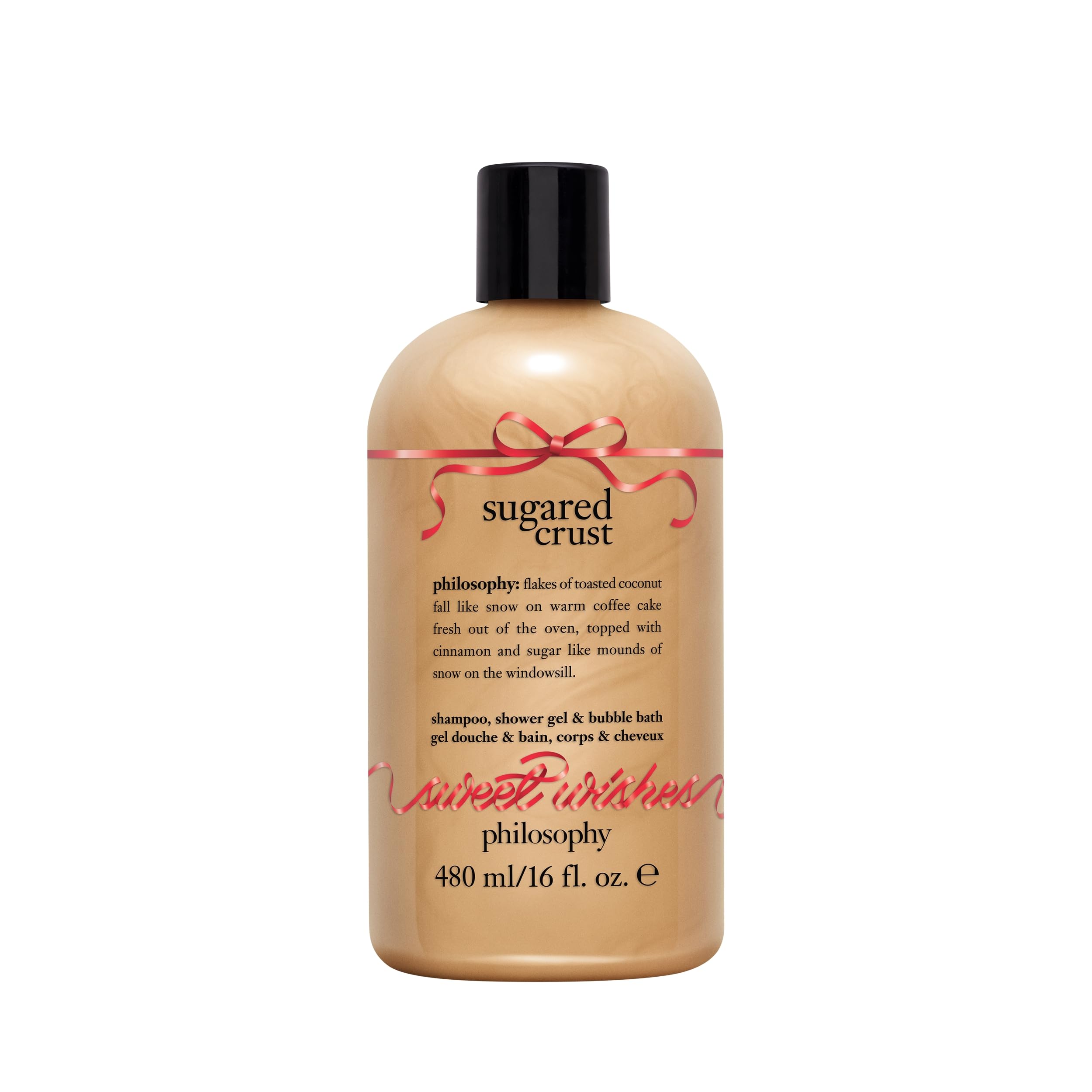16-Oz Philosophy 3-in-1 Shampoo, Shower Gel & Bubble Bath (Sugared Crust) $9.50 w/ S&S + Free S&H w/ Prime or $35+