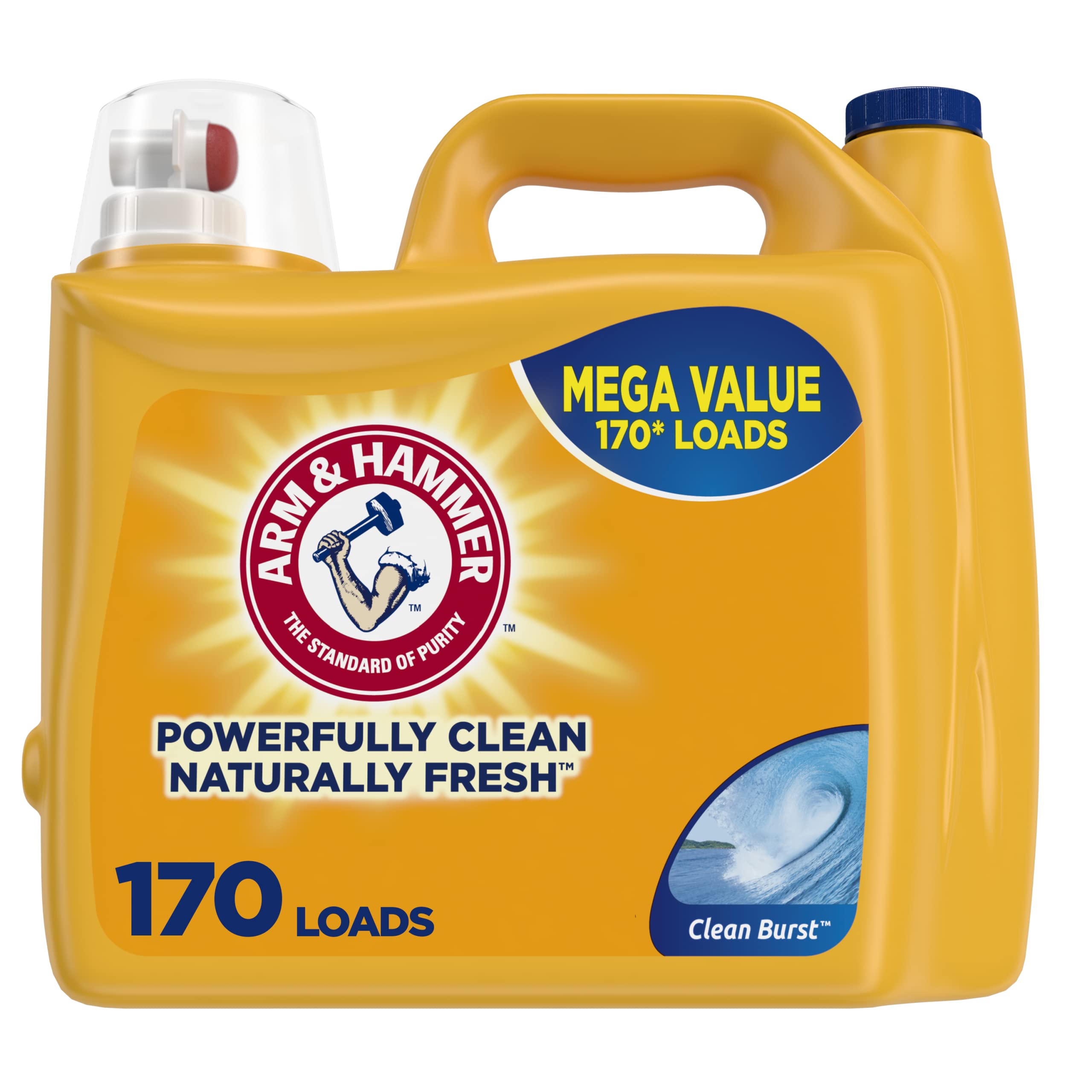 170-Oz Arm & Hammer Liquid Laundry Detergent (Clean Burst) 3 for $29.85 w/ S&S + Free Shipping w/ Prime or on $35+