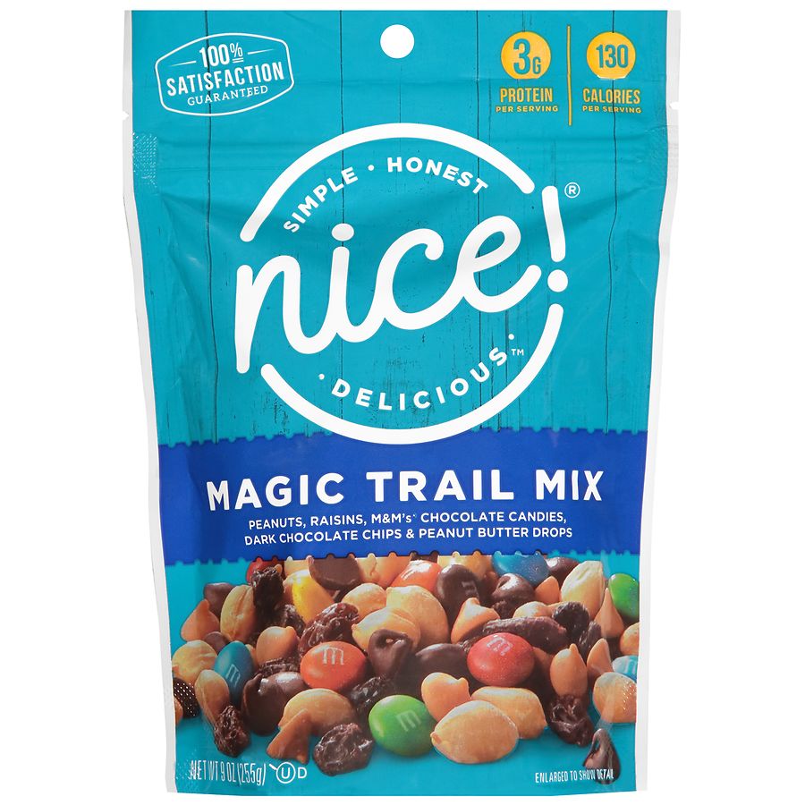 Walgreens 9-Oz Nice! Magic Trail Mix $2, 8.5-Oz Roasted Whole Cashews $3.15 & More + Free Store Pickup on $10+