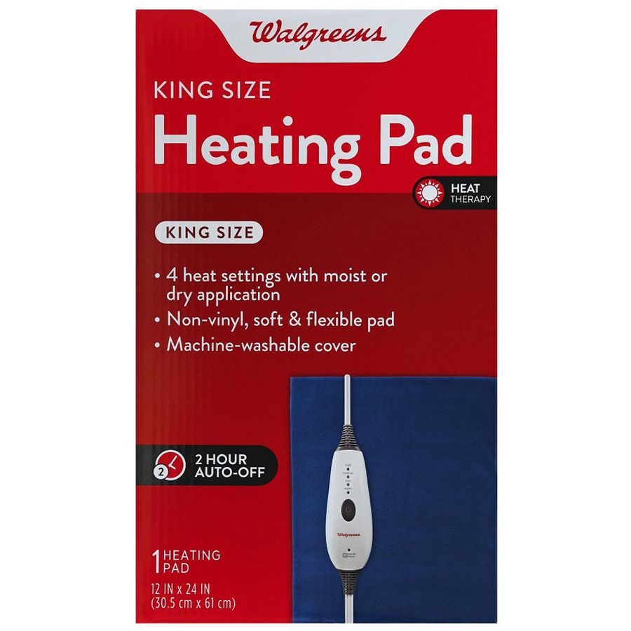 Walgreens Heating Pad Moist/Dry (King) $16.79, Fast Heat Healing Heating Pad (King) $19.59 & More + Free Store Pickup