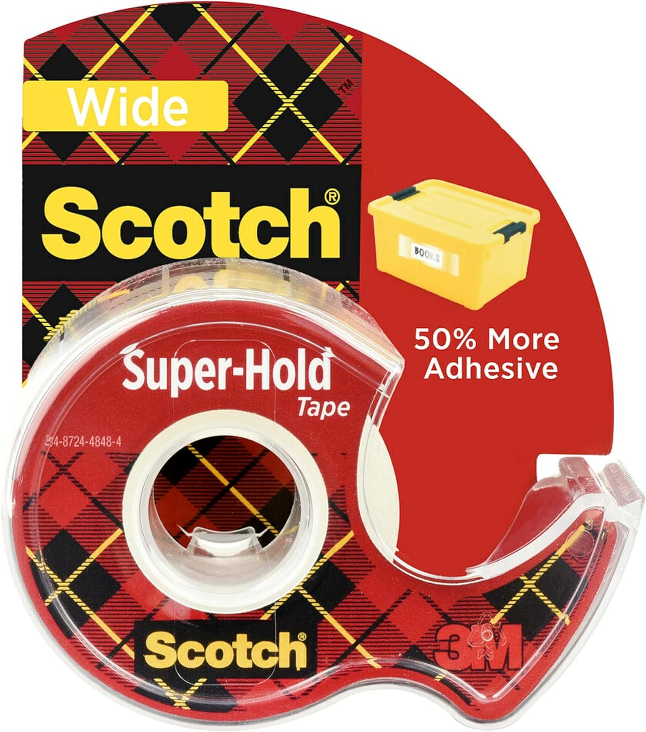 Scotch Super-Hold Wide Invisible Tape (1.5" x 18 yds.) $2.65 + Free Shipping