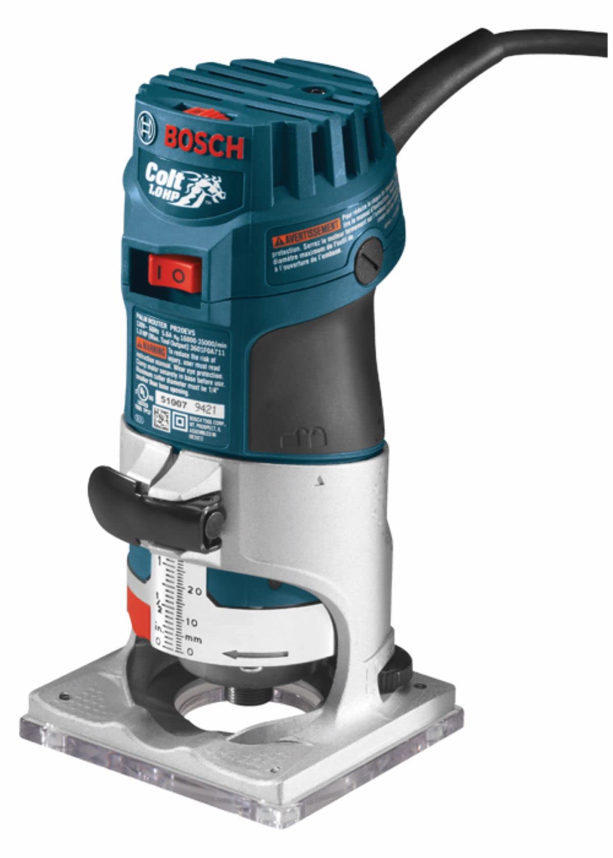 Bosch Router Tool, Colt 1-Horsepower 5.6 Amp Electronic Variable-Speed Palm Router $67.15 + Free Shipping
