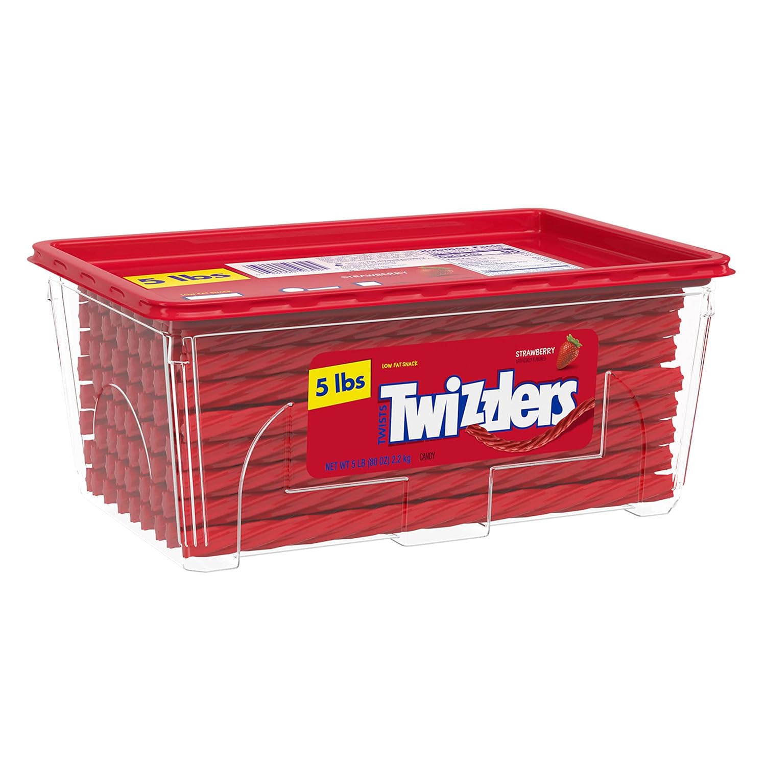 5-Lb Twizzlers Twists Licorice Chewy Candy (Strawberry) $7.78 w/ S&S + Free Shipping w/ Prime or on $35+