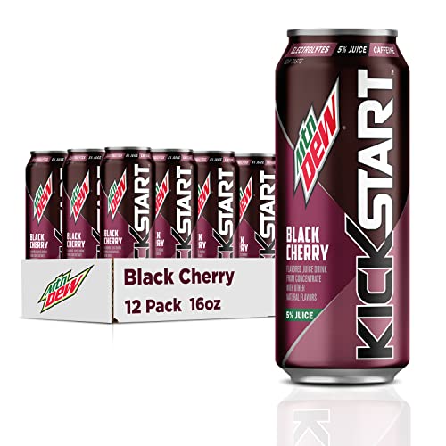 12-Pack 16-Oz Mountain Dew Kickstart (Black Cherry) $11.40 w/ S&S + Free Shipping w/ Prime or on orders over $35
