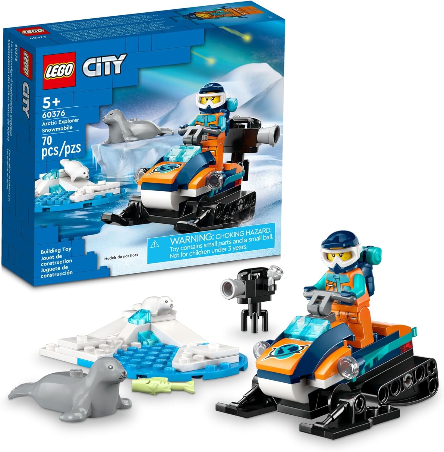 70-Piece LEGO City Arctic Explorer Snowmobile $5.50 + Free S&H w/ Prime or $35+