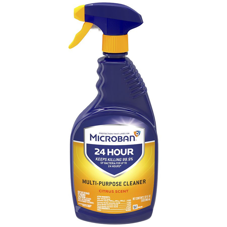 32-Oz Microban 24 Hour Multi-Purpose Cleaner and Disinfectant Spray (Citrus) $3.40 at Walgreens w/ Free Store Pickup on $10+