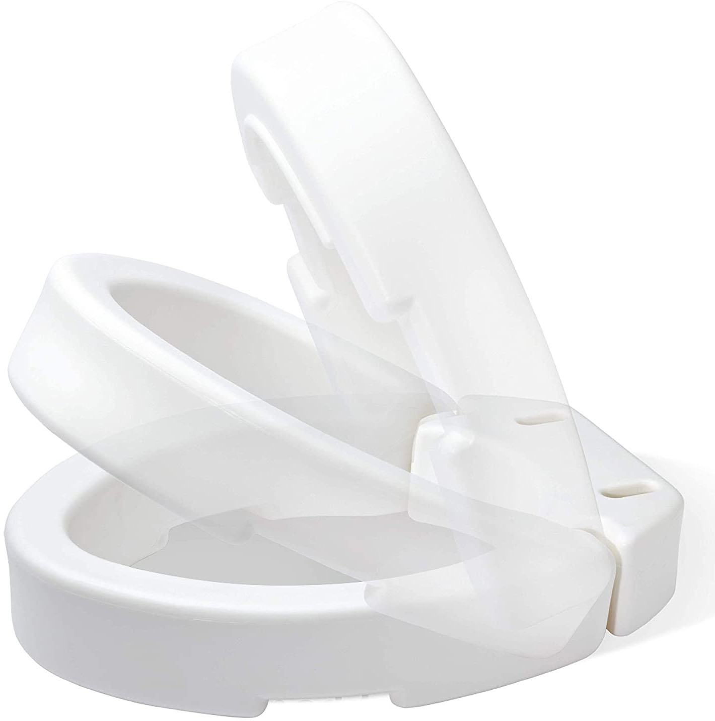 Carex Hinged Toilet Seat Riser (Standard, White) $14 + Free Shipping