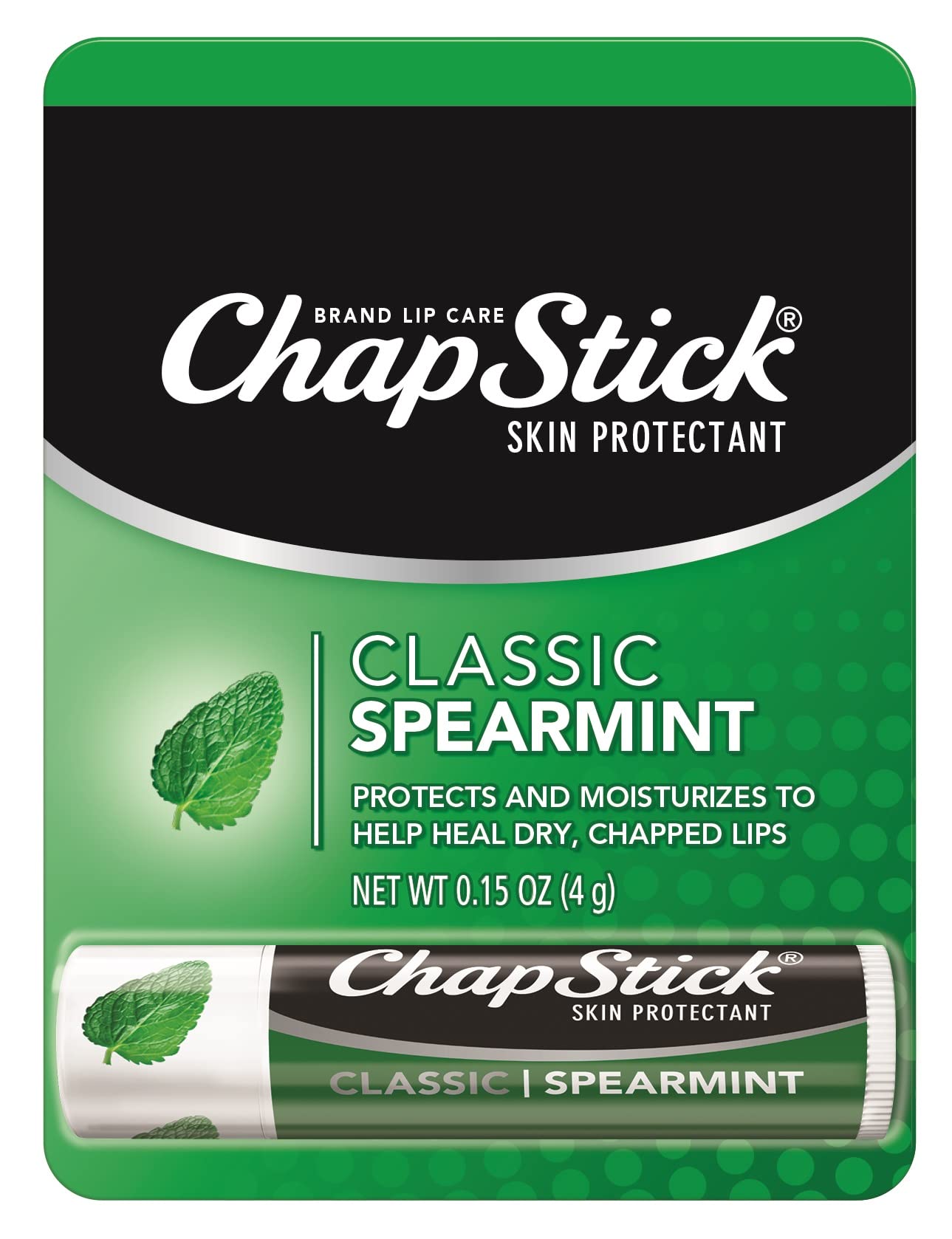 ChapStick Classic Spearmint Lip Balm Tube (Spearmint) $0.80 w/ S&S + Free Shipping w/ Prime or on $35+
