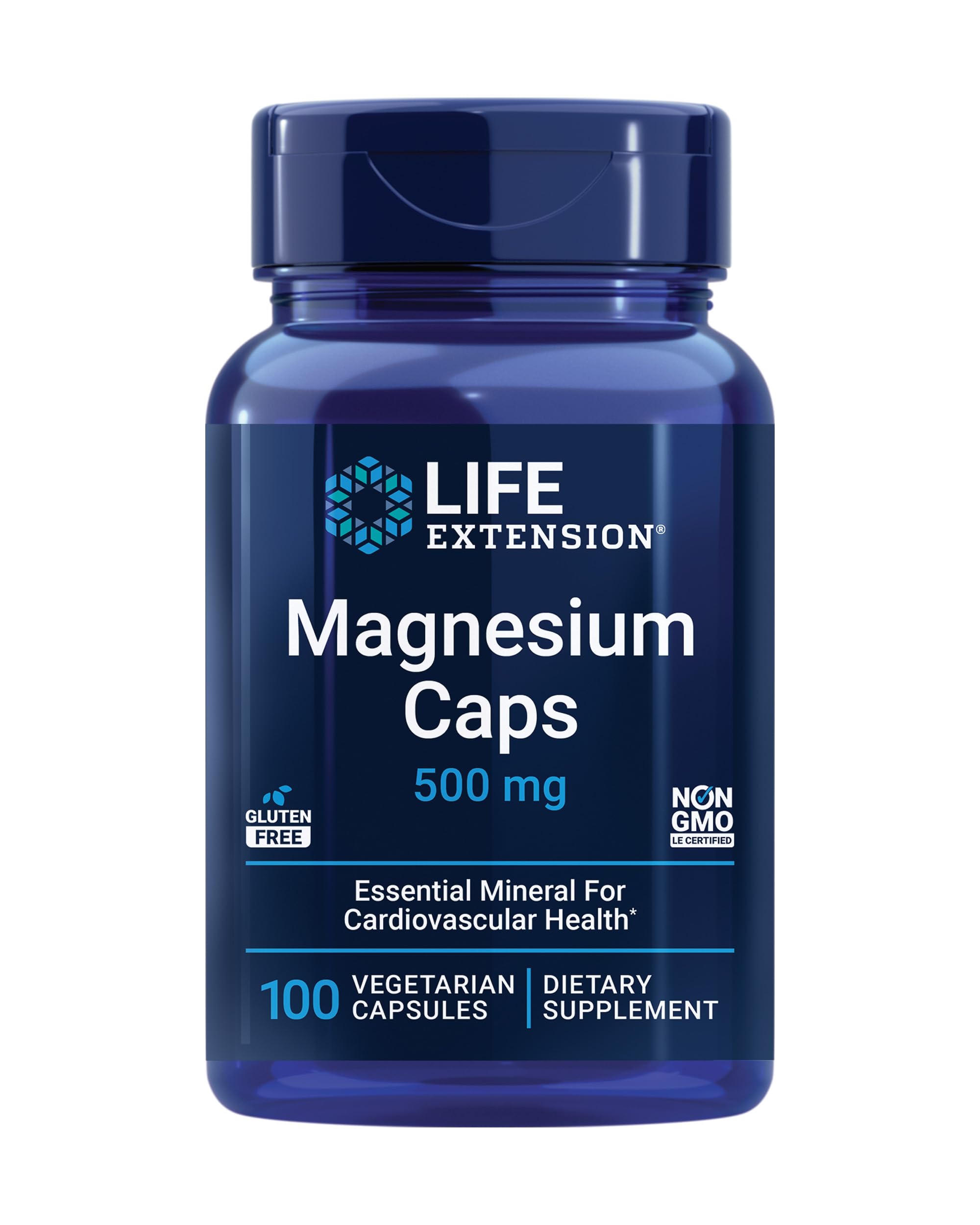 100-Count Life Extension Magnesium Caps (500 mg) $5.85 w/ S&S  + Free Shipping w/ Prime or on $35+