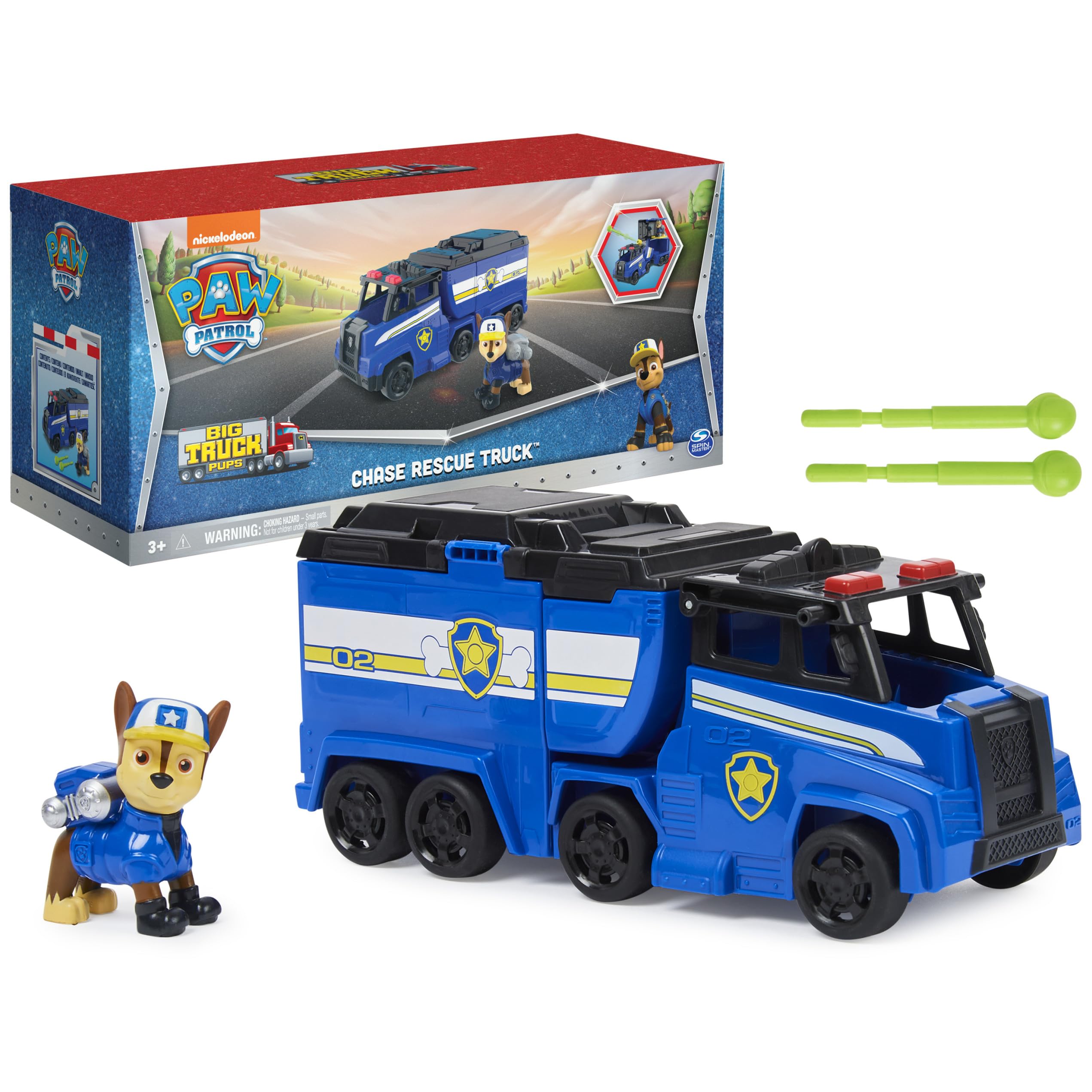 Paw Patrol Big Truck Pup’s Chase Transforming Toy Truck with Collectible Action Figure $7.15 + Free Shipping w/ Prime or on $35+