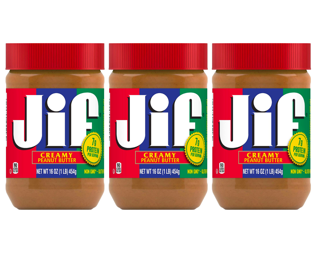 3-Pack 16-Oz Jif Creamy Peanut Butter $5.45 w/ S&S + Free Shipping w/ Prime or on $35+