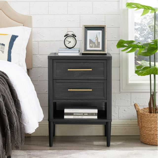 Better Homes & Gardens Oaklee 2-Drawer Nightstand (Charcoal) $78 + Free Shipping