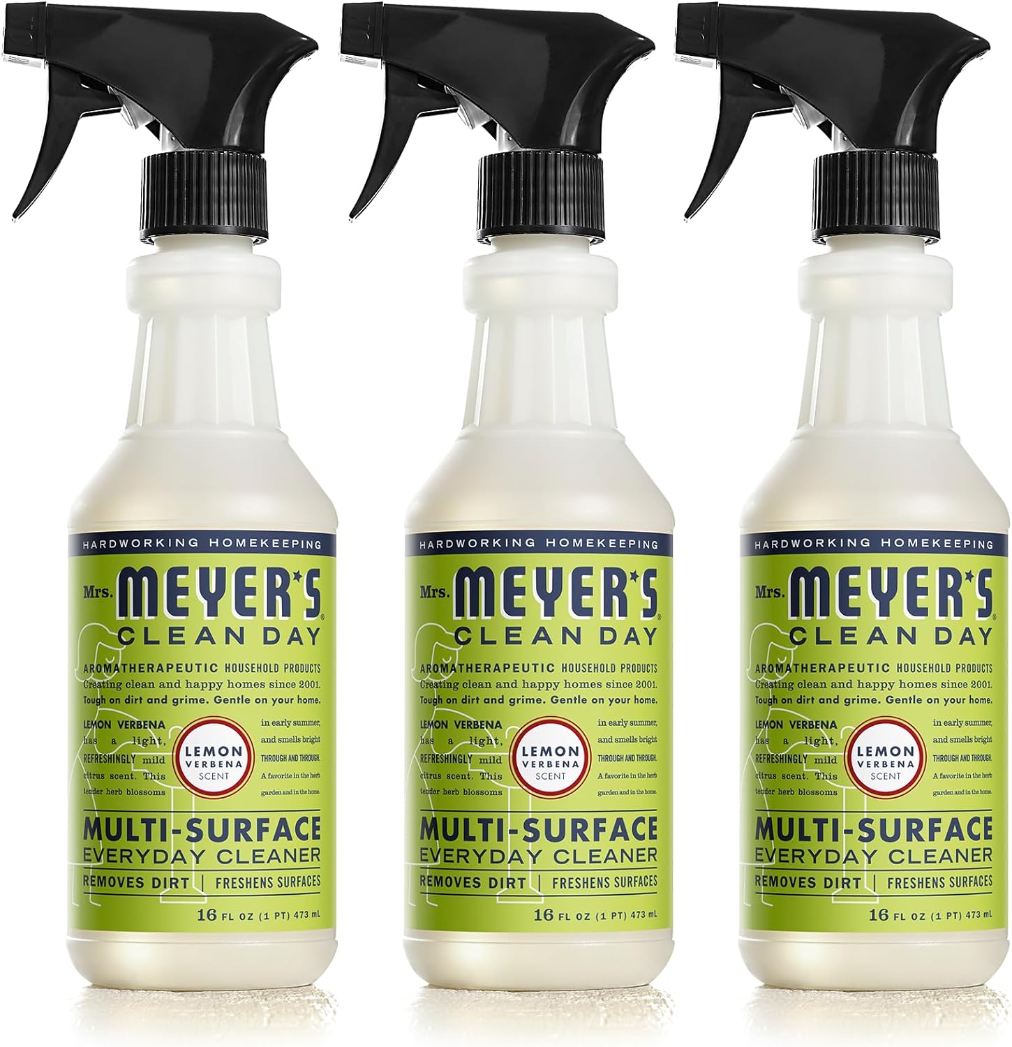 3-Pack 16-Oz Mrs. Meyer's All-Purpose Cleaner Spray (Lemon Verbena) $7.47 + Free S&H w/ Prime or $35+
