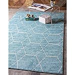 2' x 3' Unique Loom Trellis Frieze Collection Lattice Moroccan Geometric Modern Area Rug (Various Colors) $12 + Free Shipping w/ Prime or $25+