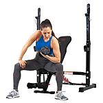 2-Piece Body Champ Olympic Weight Bench with Rack Combo $129.20 + Free Shipping