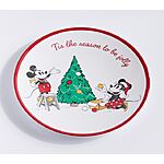 Disney Mickey Mouse Holiday Plate (Christmas Tree, Presents, or Skating) $4 + Free Shipping