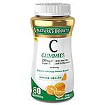 80-Count Nature's Bounty 250mg Vitamin C Gummies (Orange) $2.70 w/ Subscribe &amp; Save