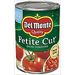 12-Pack 14.5-Oz Del Monte Canned Petite Cut Diced Tomatoes $11.59 w/ S&amp;S + Free Shipping w/ Prime or on $25+