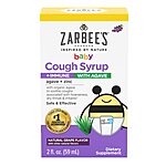 2-Oz Zarbee's Baby Cough Syrup + Immune with Organic Agave + Zinc (Grape) $3.85 w/ S&amp;S + Free Shipping w/ Prime or on $35+