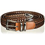 Perry Ellis Men's Portfolio Braided Belt (Luggage Brown) $10 + Free Shipping w/ Prime or on $35+