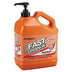 1-Gallon Permatex Fast Orange Pumice Lotion Hand Cleaner w/ Pump $10.95